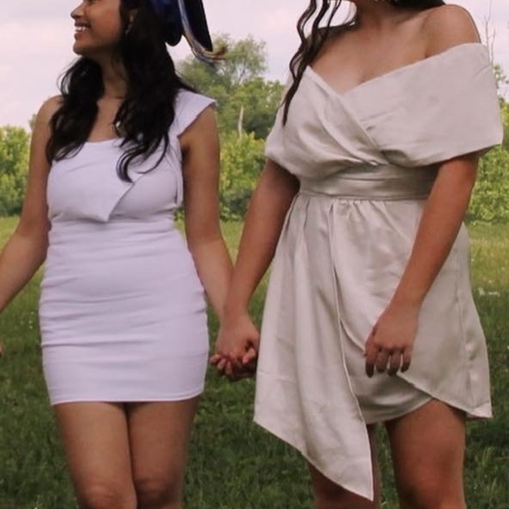 Lulus Cream Graduation Dress